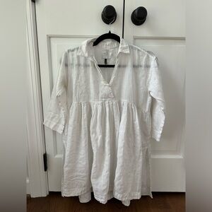 HD in Paris by Anthropologie cotton white shirt